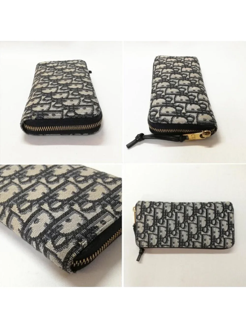 Dior Zip Up Round Wallet